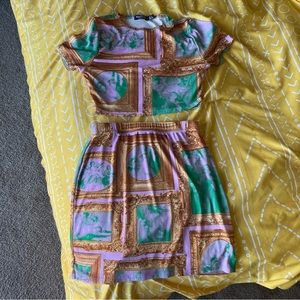 Nasty Gal Crop Top & Skirt Set